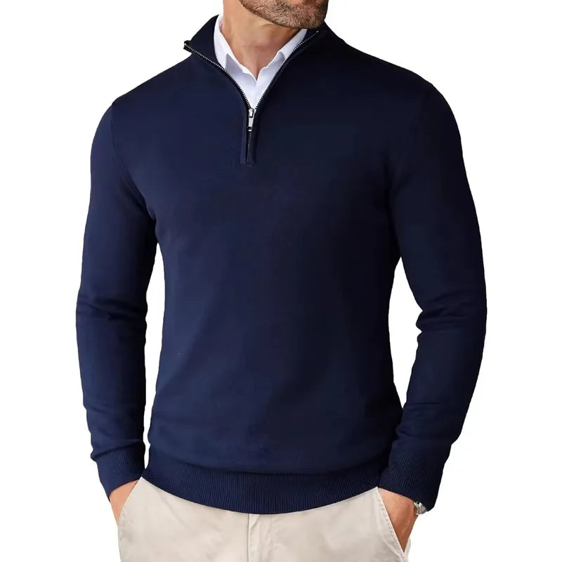 Men's Pullover Modern Front Zip