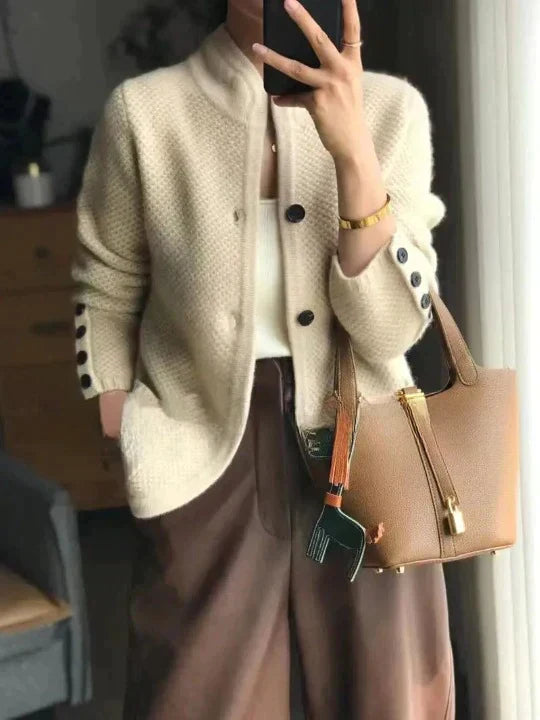Damen Mantel Reine Kaschmirwolle Luxus Qualität - IdealeKleiden