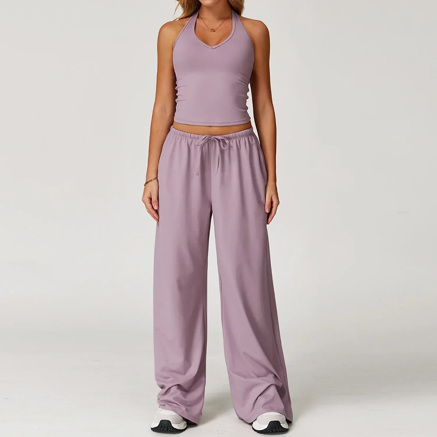Women's Lounge Set Crop Top Comfort