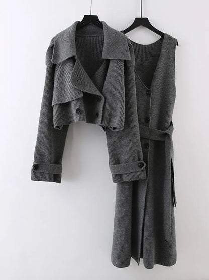 Stylish 2-piece jacket and dress set