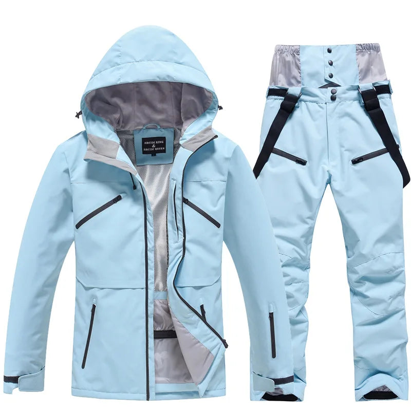 Unisex Two-Piece Warm Ski Suit