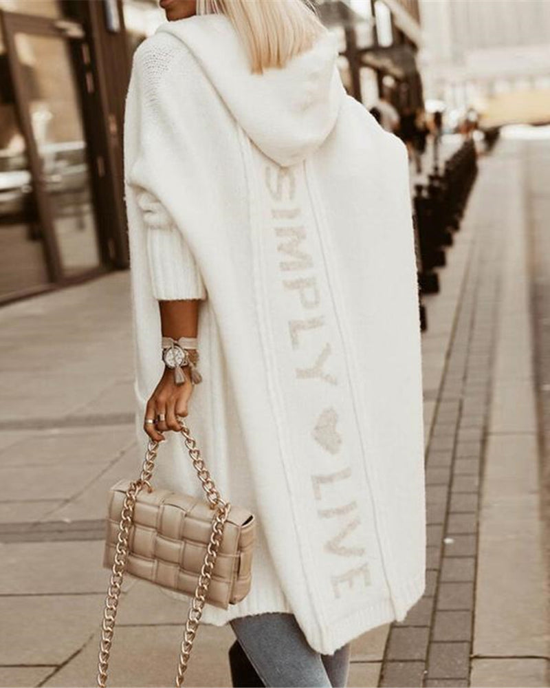 Women's Scarf Sweater Long-Sleeved Elegant