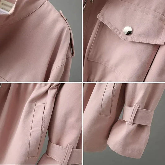 Frauen Überrock Elegant Lang - IdealeKleiden