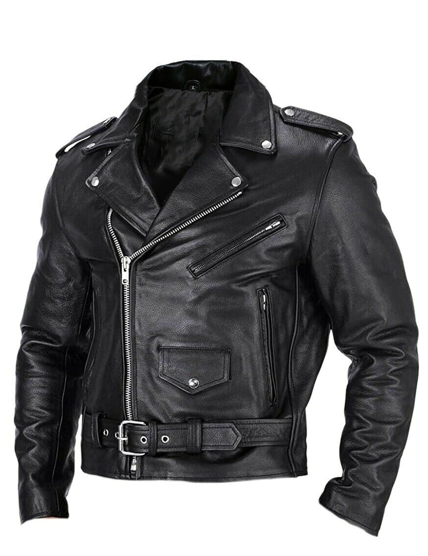 Men's Elegant Leather Jacket Leather Coat