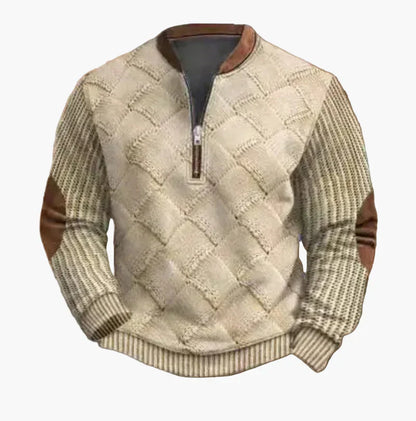 Men's Warm Modern Stand-Up Collar Pullover