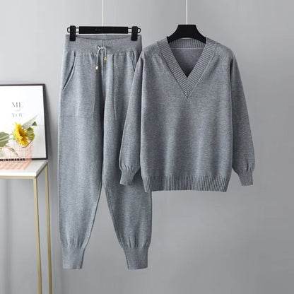 Knitted Sweater Set Soft Cozy
