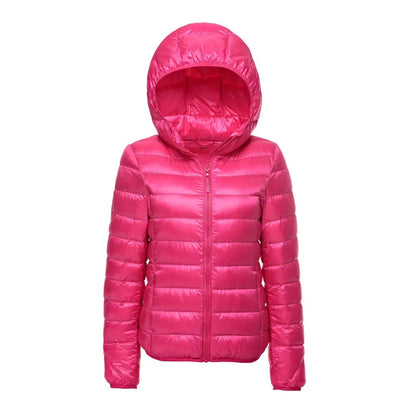 Practical quilted jacket hood lightweight