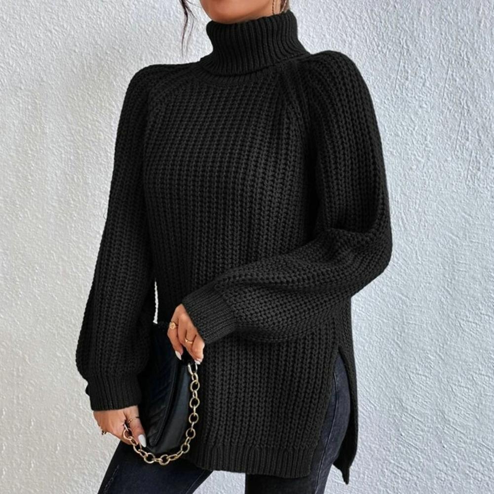 Weicher Rollkragen Pullover Damen - IdealeKleiden