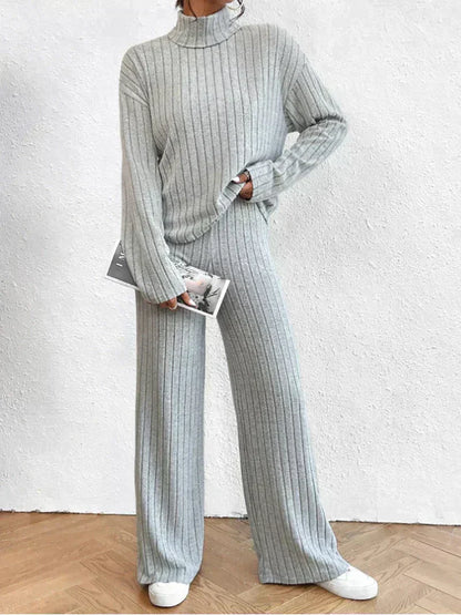 Women's Knitted Tracksuit Warmth and Comfort