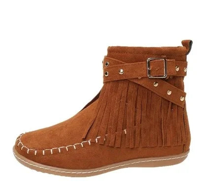 Women's Warm Winter Boots Round Toe Zipper