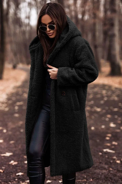 Women's Winter Coat Hooded Long Soft