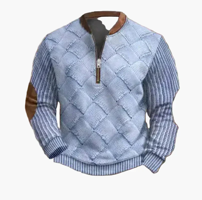 Men's Warm Modern Stand-Up Collar Pullover