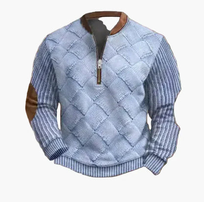 Men's Warm Modern Stand-Up Collar Pullover