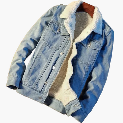 Stylish transitional jacket in lambskin look