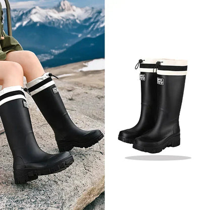 Women's Waterproof Retro Style Non-Slip Rubber Boots