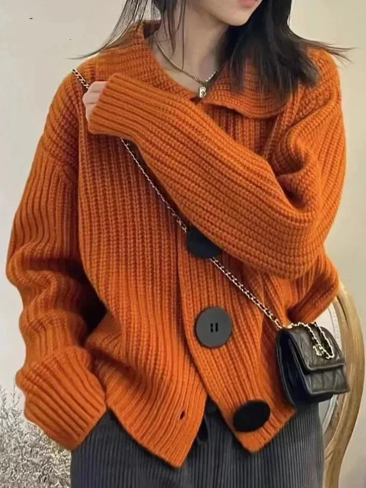 Elegant Cardigan for Women with Button Closure