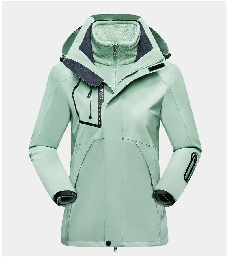 Practical Women's 3-in-1 Outdoor Protection Jacket