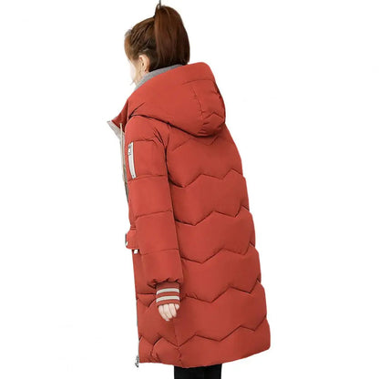 Lange Damenjacke Warm Gefüttert Winter - IdealeKleiden