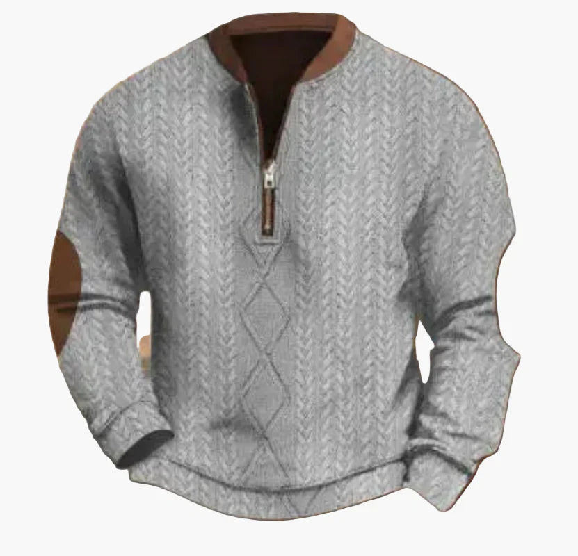 Men's Warm Modern Stand-Up Collar Pullover
