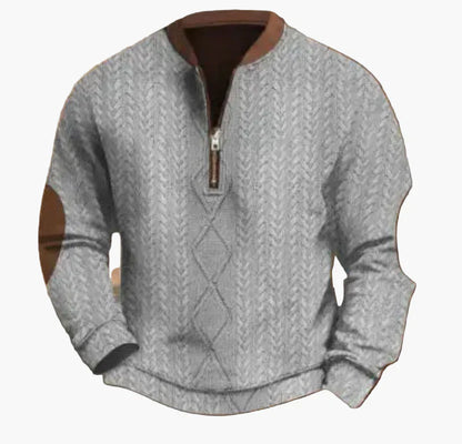 Men's Warm Modern Stand-Up Collar Pullover
