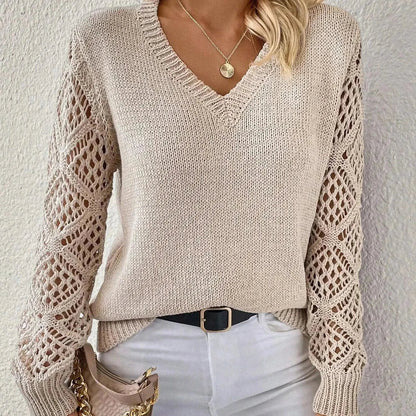 Women's Modern V-Neck Sweater