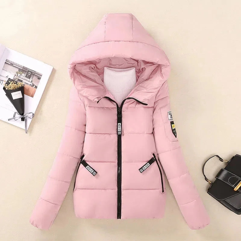 Warme Winterjacke Gefüttert Kapuze - IdealeKleiden
