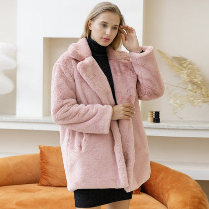 Winter Jacket Faux Fur Warm & Stylish
