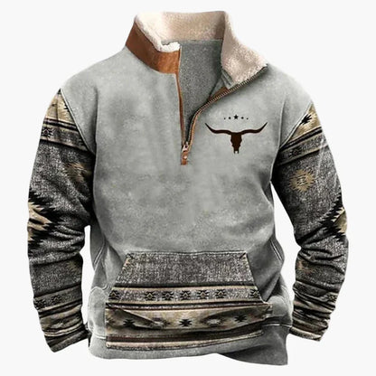 Stylish Pullover Western Look Ethnic Pattern Outdoor