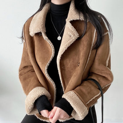 Brown Winter Aviator Jacket - Cozy & Classic