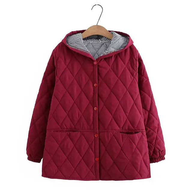 Women's Plus Size Cotton Warm Winter Jacket