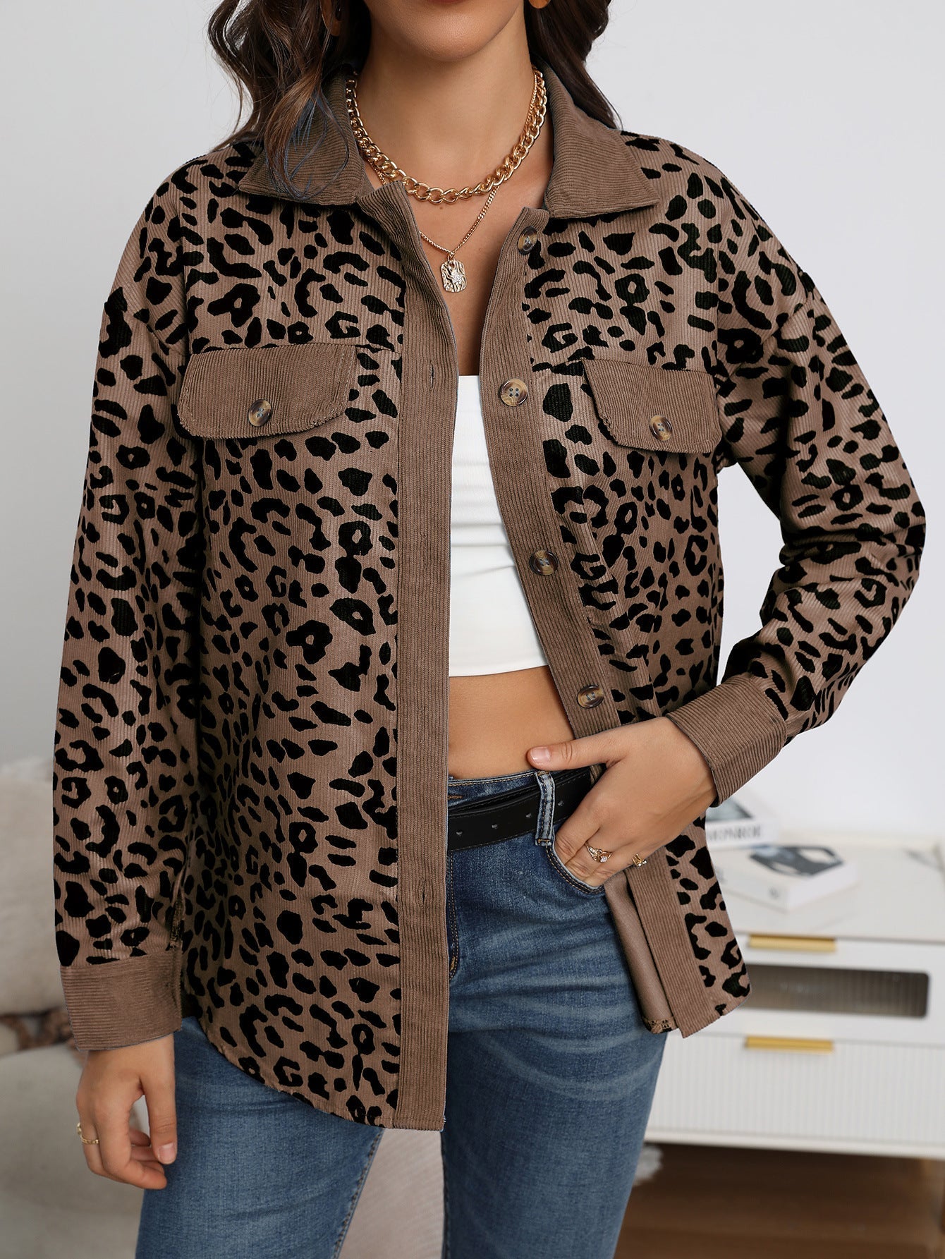 Fashionable Leopard Jacket Trendy Design