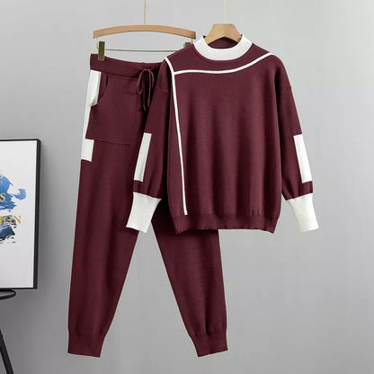 Women's Knit Set Sweater and Pants Comfort