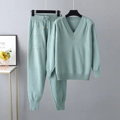 Knitted Sweater Set Soft Cozy