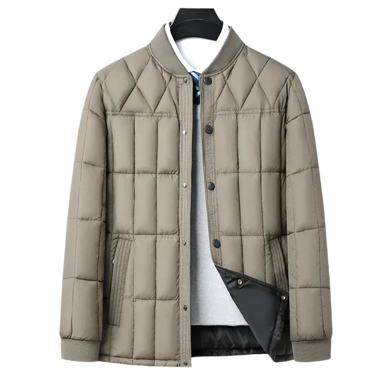 Men's Lightly Padded Beige Jacket
