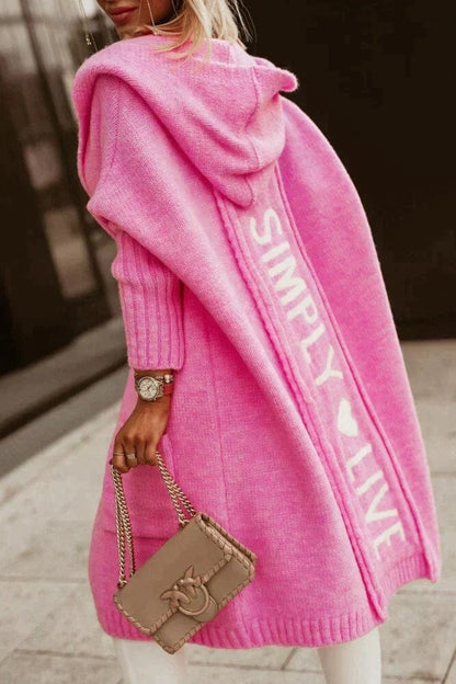 Long Women's Coat Hood Winter