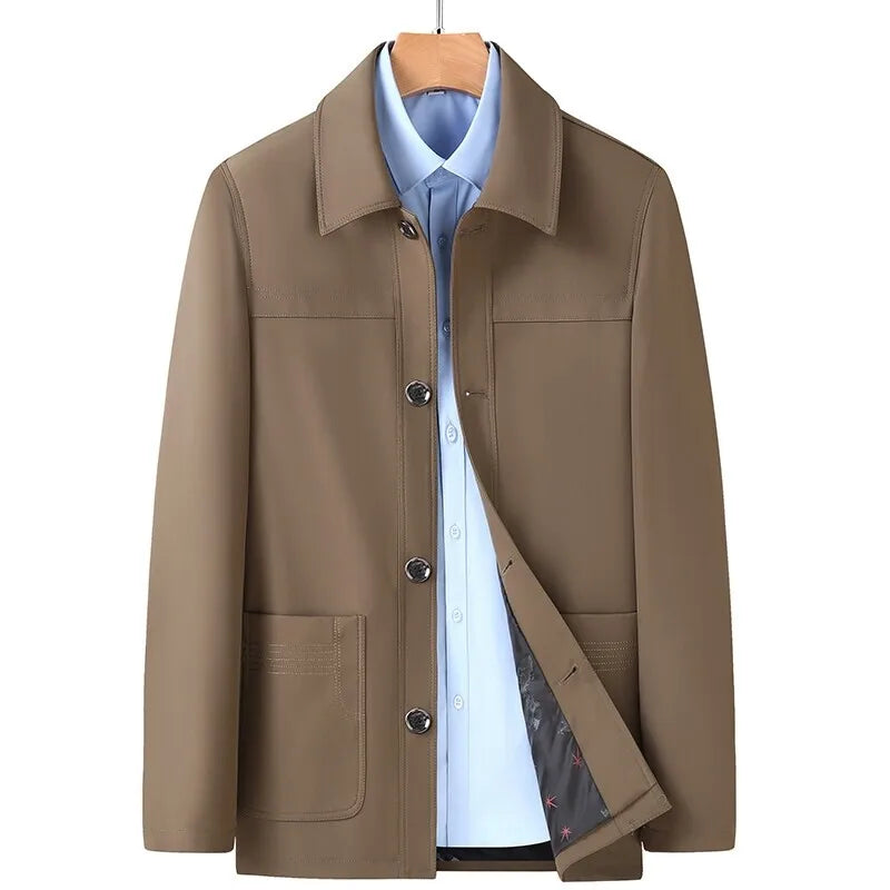 Leisure Jacket With Patch Pockets And Buttons
