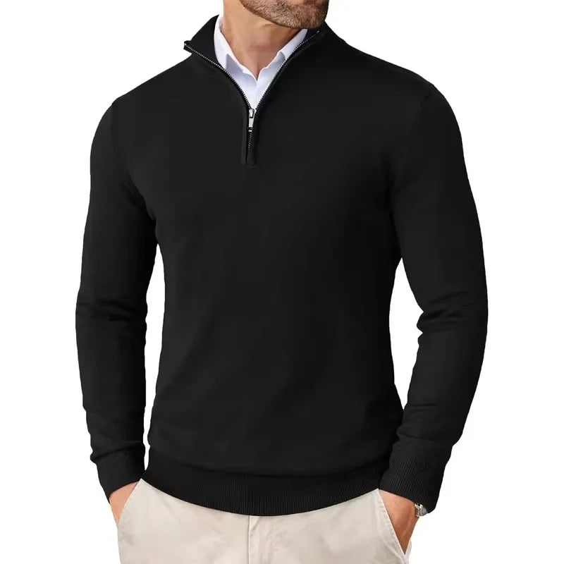 Men's Pullover Modern Front Zip