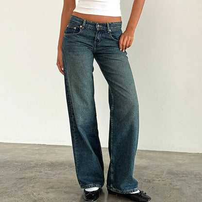 Women's Wide-Leg Retro Style Jeans