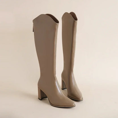 Stylish Women's Knee-High High Heel Boots