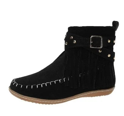Women's Warm Winter Boots Round Toe Zipper