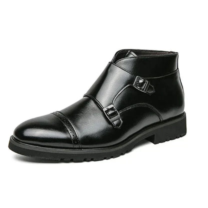 Men's Robust Boots with Double Buckle