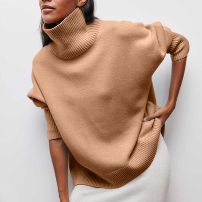 Women's Turtleneck Sweater Oversized Soft