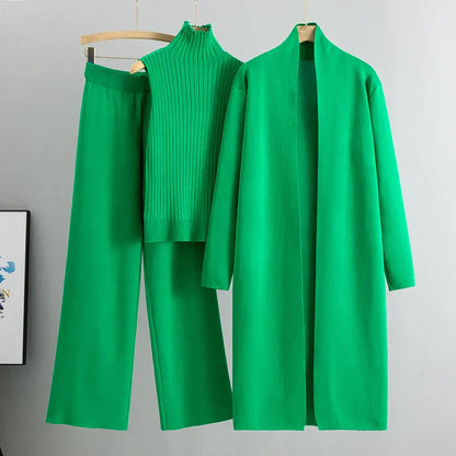 Women's 3-Piece Trouser Set - Comfortable and Elegant