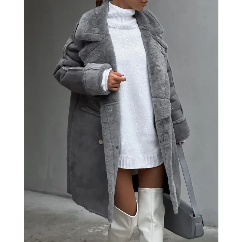 Women's Elegant Faux Fur Coat