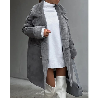 Women's Elegant Faux Fur Coat