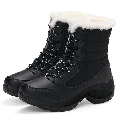 Women's Winter Boots - Lined - Water-Repellent - Platform Sole