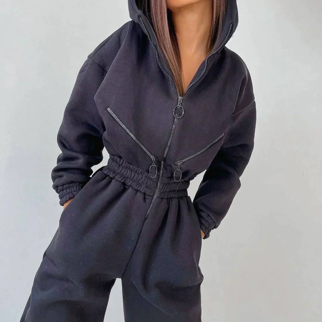 Stylischer Winter-Overall Damen