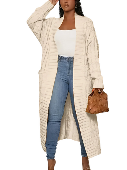 Elegant Women's Long Embroidered Jacket