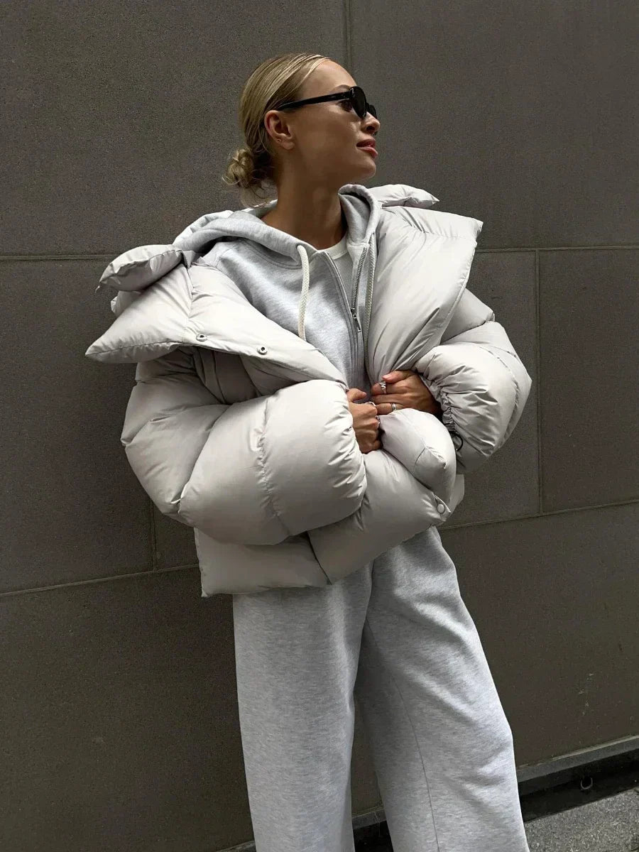 Stylish Quilted Jacket Anthracite Women's