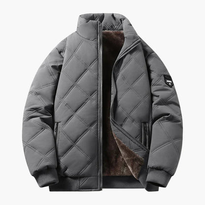 Winter Quilted Jacket Fleece Insulation